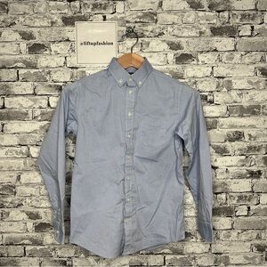 EUC Chaps Boys Light Blue Casual Button-Down Shirt Size 14